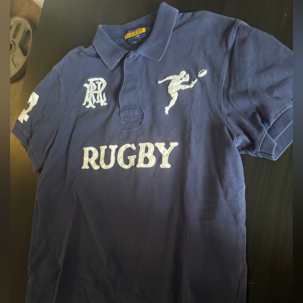 Ralph Lauren Navy Rugby Polo rugby kicker